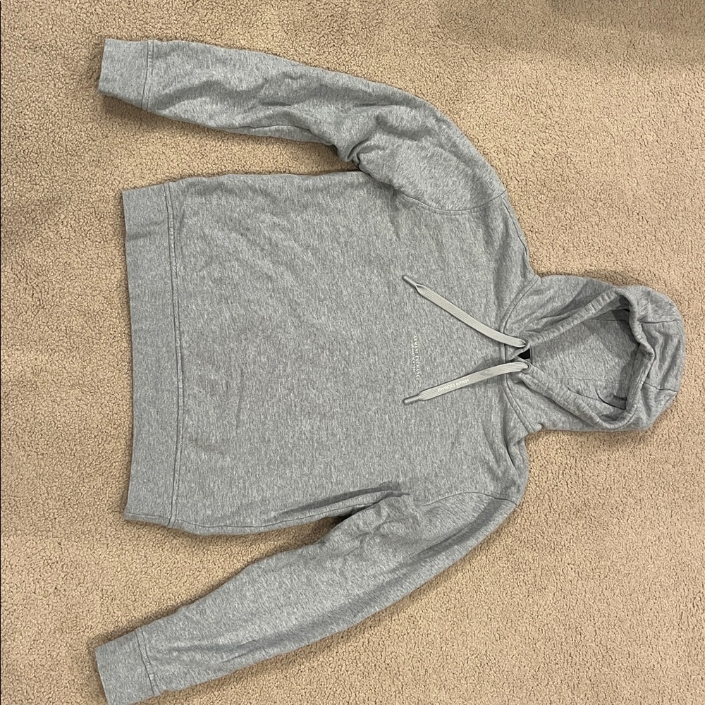 Armani Exchange Logo Hoodie Heather Grey Size XS Milano New York